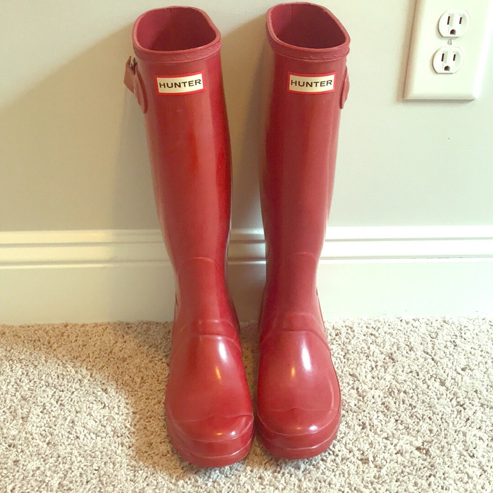 Tall Red Hunter Boots